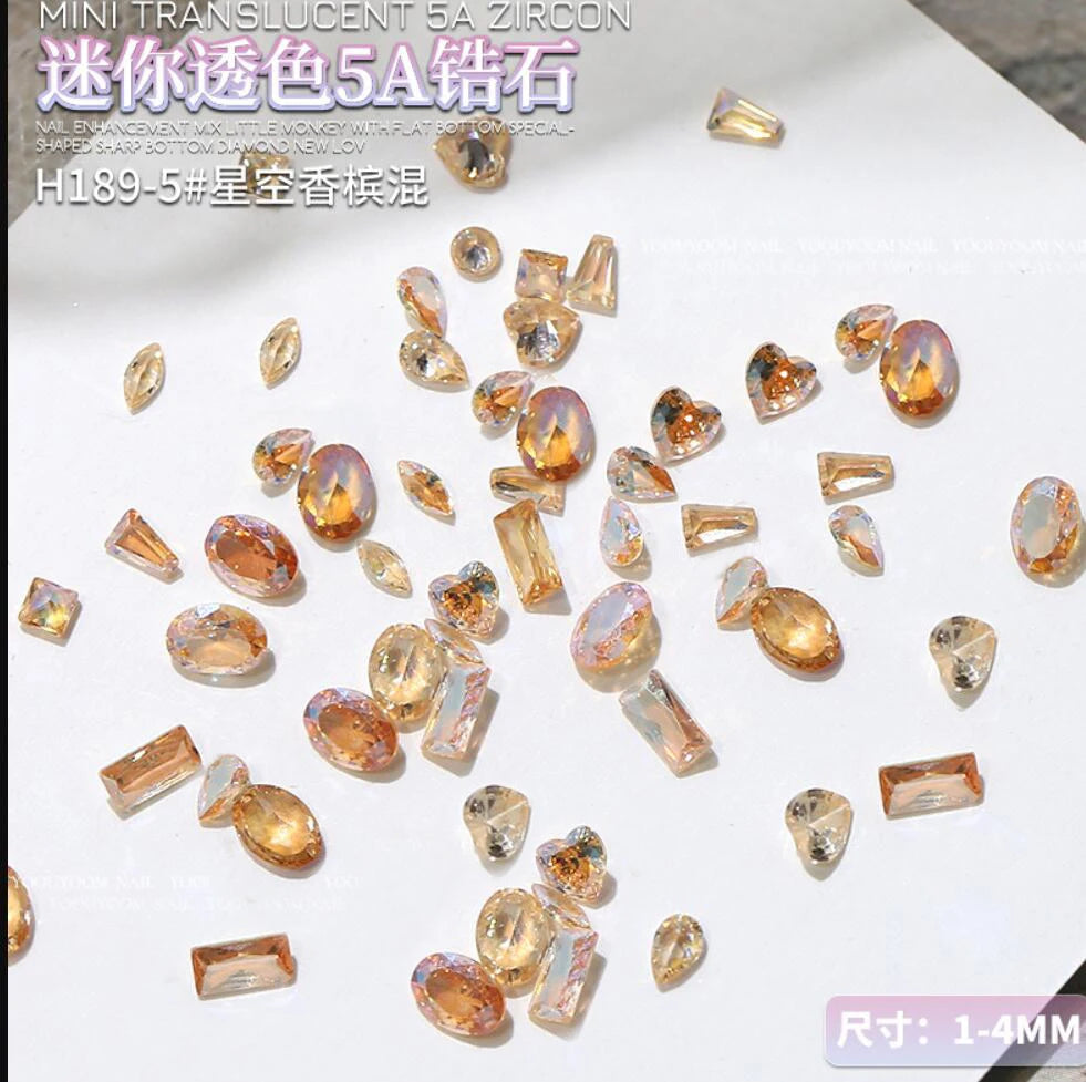 Shiny Zircon Rhinestones Nail Charms