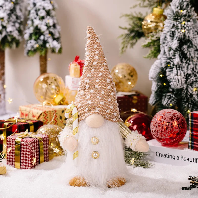 Glowing Gnome Christmas Faceless Doll