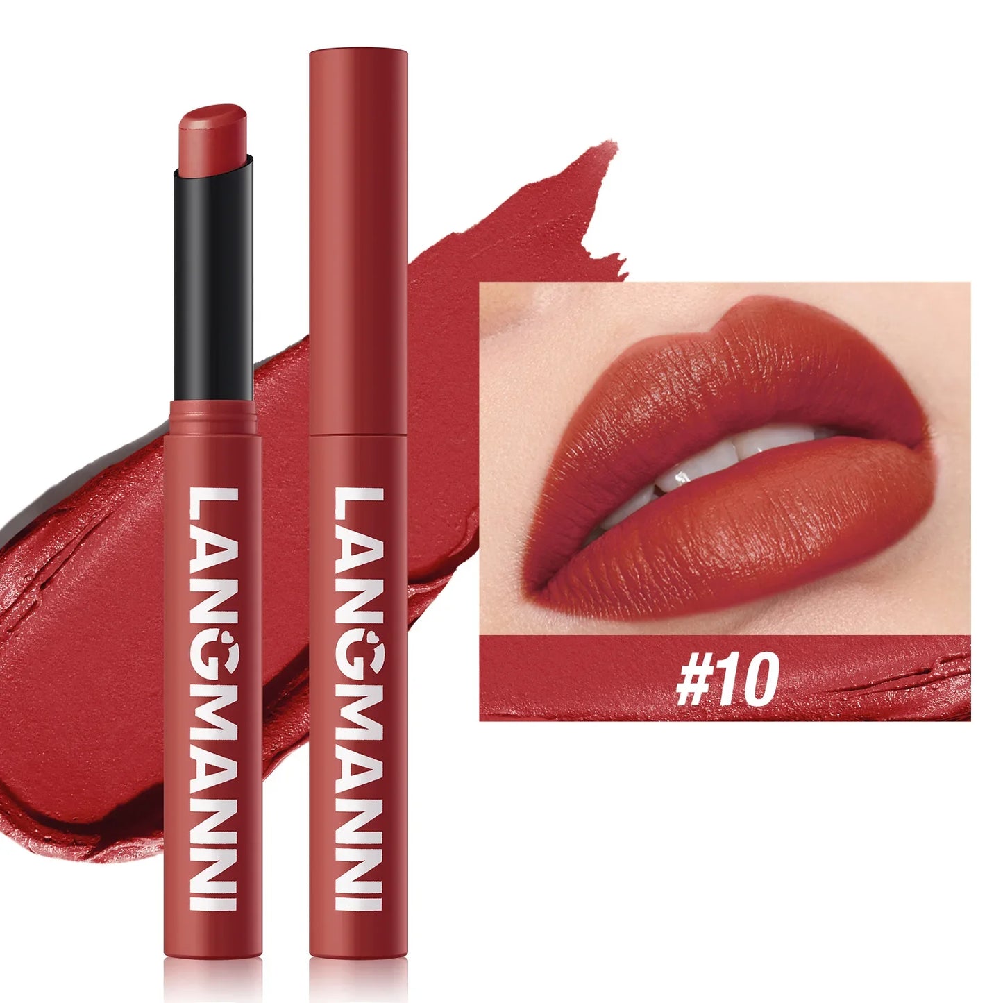 New Rotating Velvet Matte Lipstick+Pencil