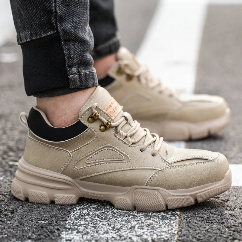 Men Steel Toe Anti-smash Indestructible Shoes
