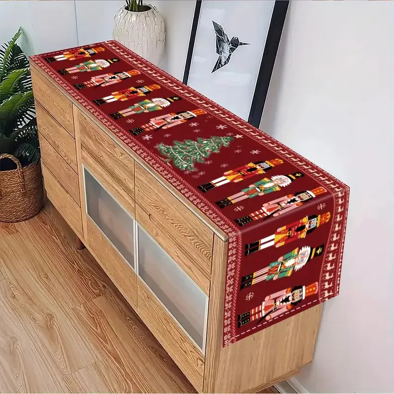 Christmas Nutcracker Table Runner Decor