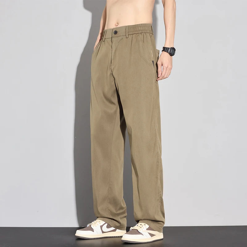 Summer Thin Men's Soft Lyocell Casual Pants