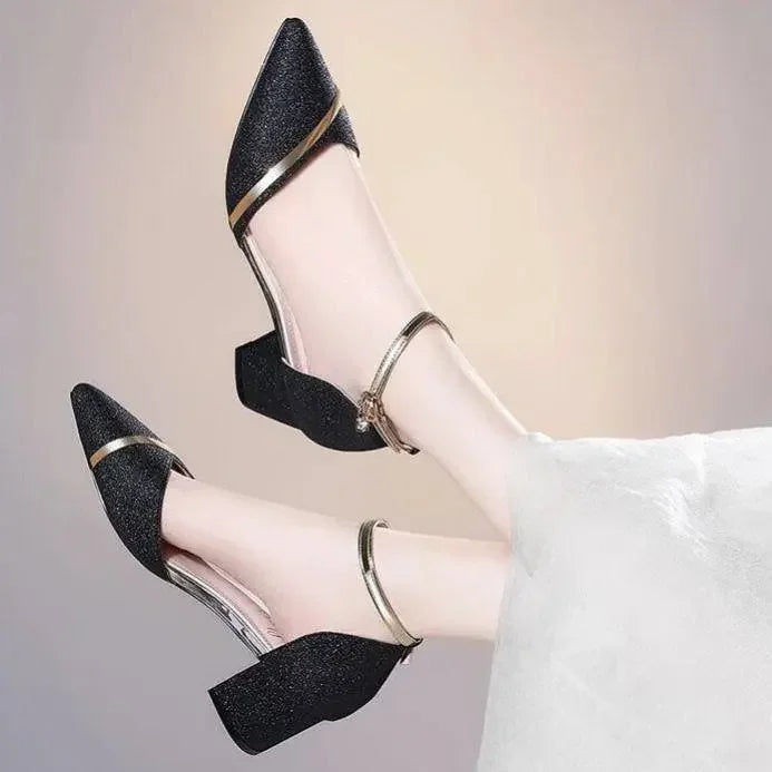 Women's Shoes One Word Buckle Fashion Sandals