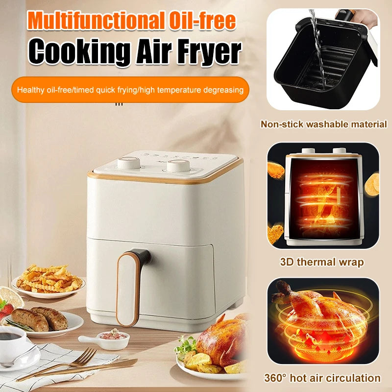 Home Smart Air Fryer Large Capacity Multifunctional Electric Fryer French Fry Machine Cooking Electric Oven Oven