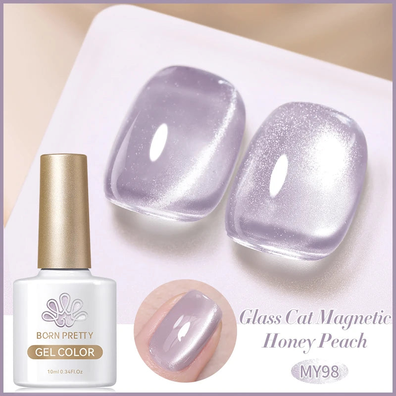 Rainbow Water Light Cat Magnetic Gel Nail Polish