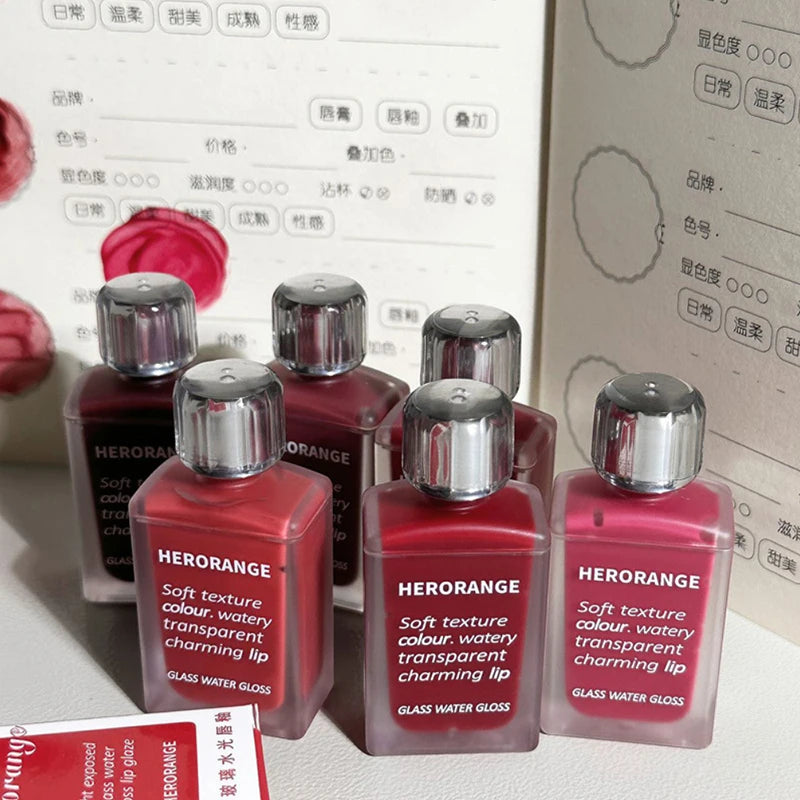 Light Glass-Like Lip Lacquer Smudge-Proof