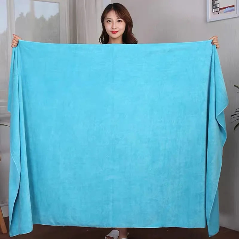 New ultra absorbent ultra-fine fiber bath towel, soft and fast drying, oversized bath towel, sports beach bathroom towel