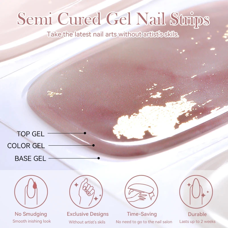 Semi Cured Gel Nail Sticker