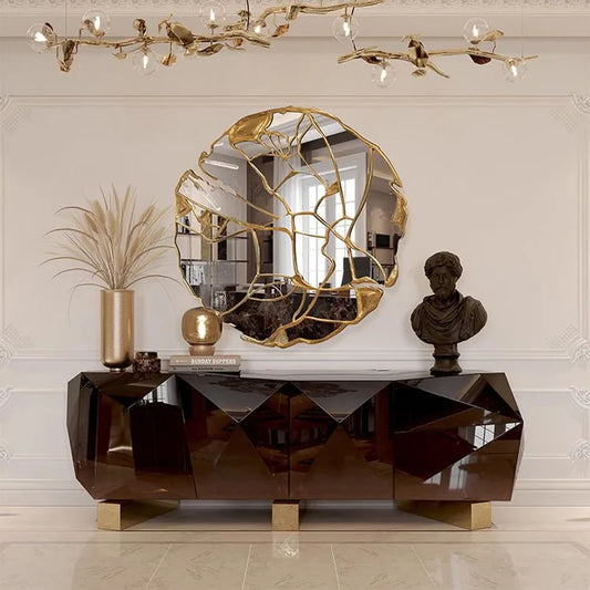 Hand Mirror Room Decor Mirrors Light Decoration Home Desk Large Big Led Makeup Vanity Modern Liquidation Espelho Body Wall Art