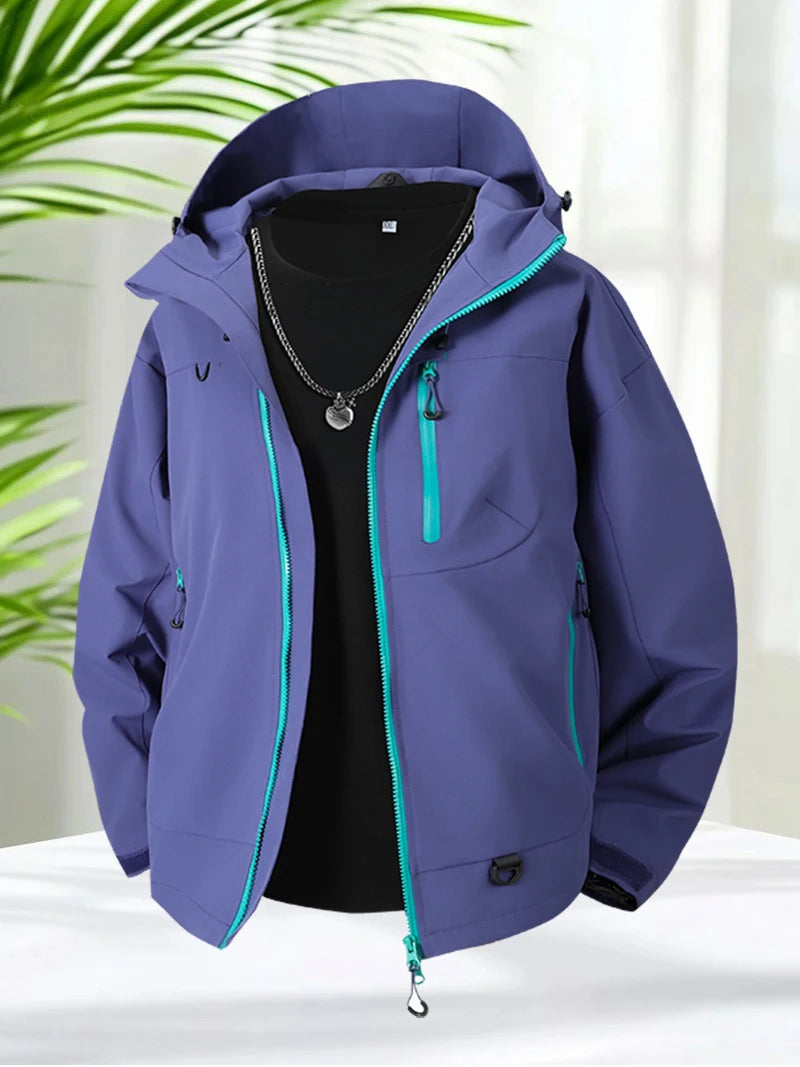 Windbreaker Hooded Zip Up Hiking Jackets