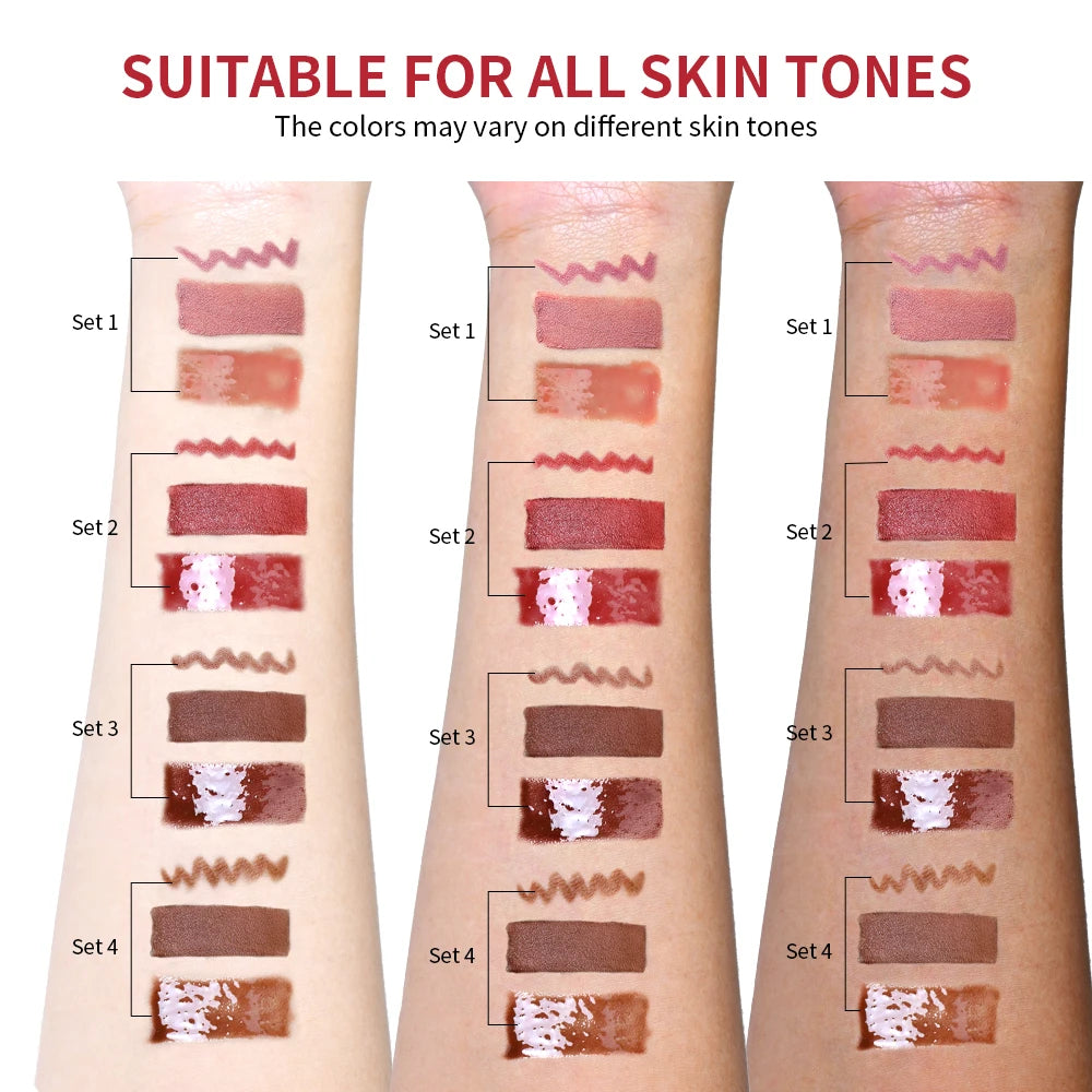 Lip Combo Matte Lipstick + Lip Liner Pen