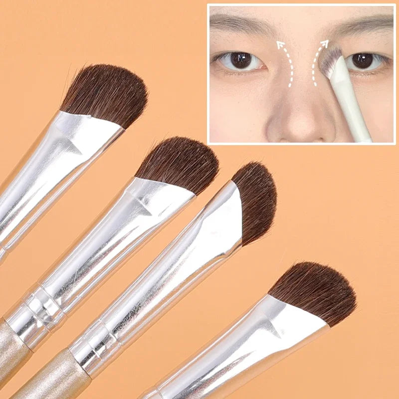 Flat Angled Nose Shadow Makeup Brushes