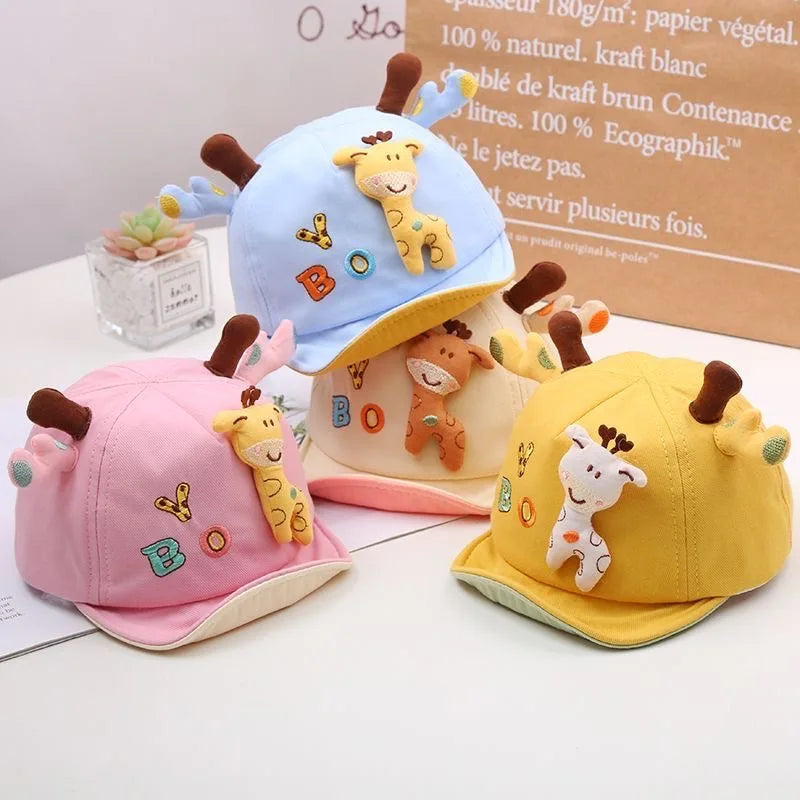 Cute Giraffe Baby Duckbill Hat