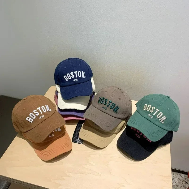 Letter Kids Baseball Embroidery Cap