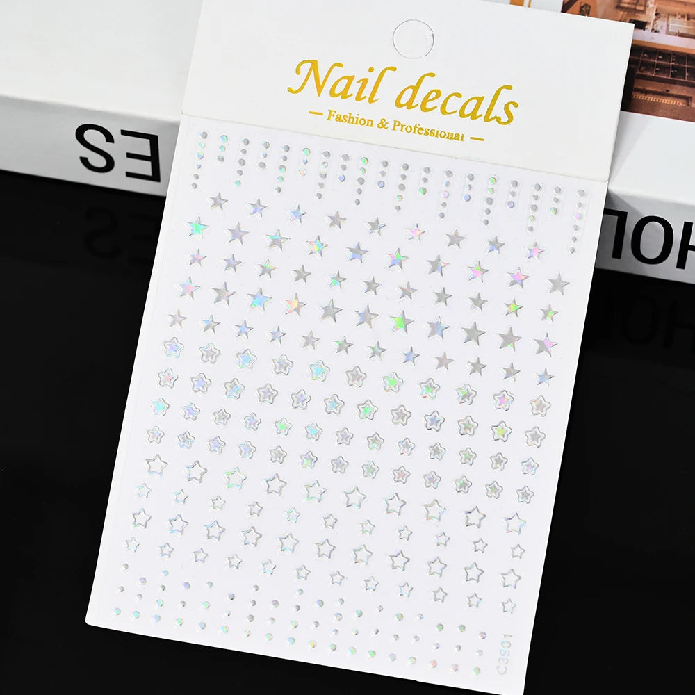 3 D Bronzing Nail Art Sticker