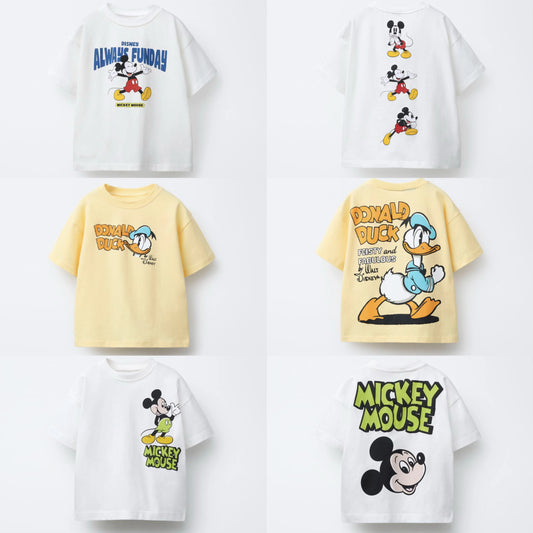 Trendy T-shirt Cartoon Mickey Mouse Base Shirt