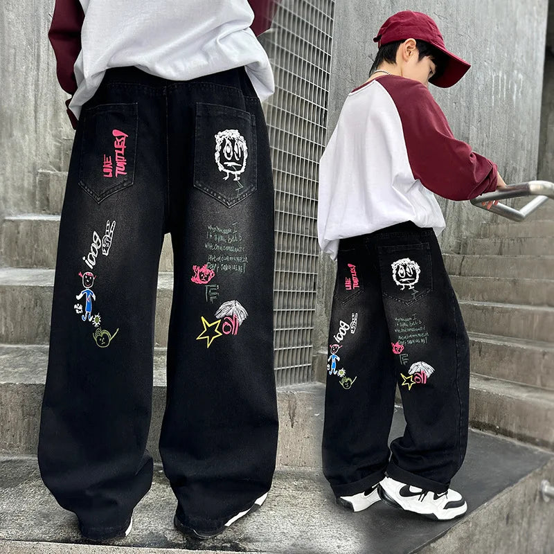 unisex Denim Straight Pant