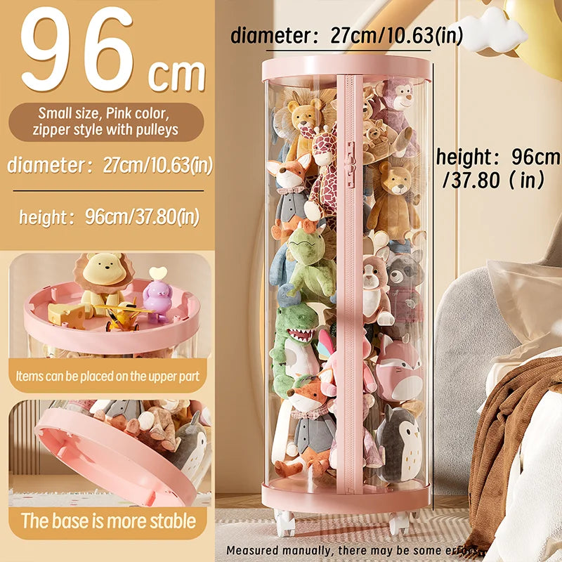 Transparent Doll Storage Box