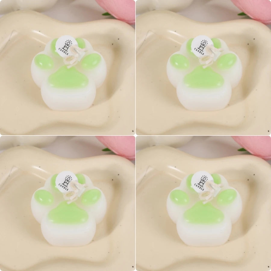1pc/4pc Cat Paw Design Scented Candle ,For Birthday, Valentine's Day, Diy Home Decoration, party decoration, wedding souvenirs