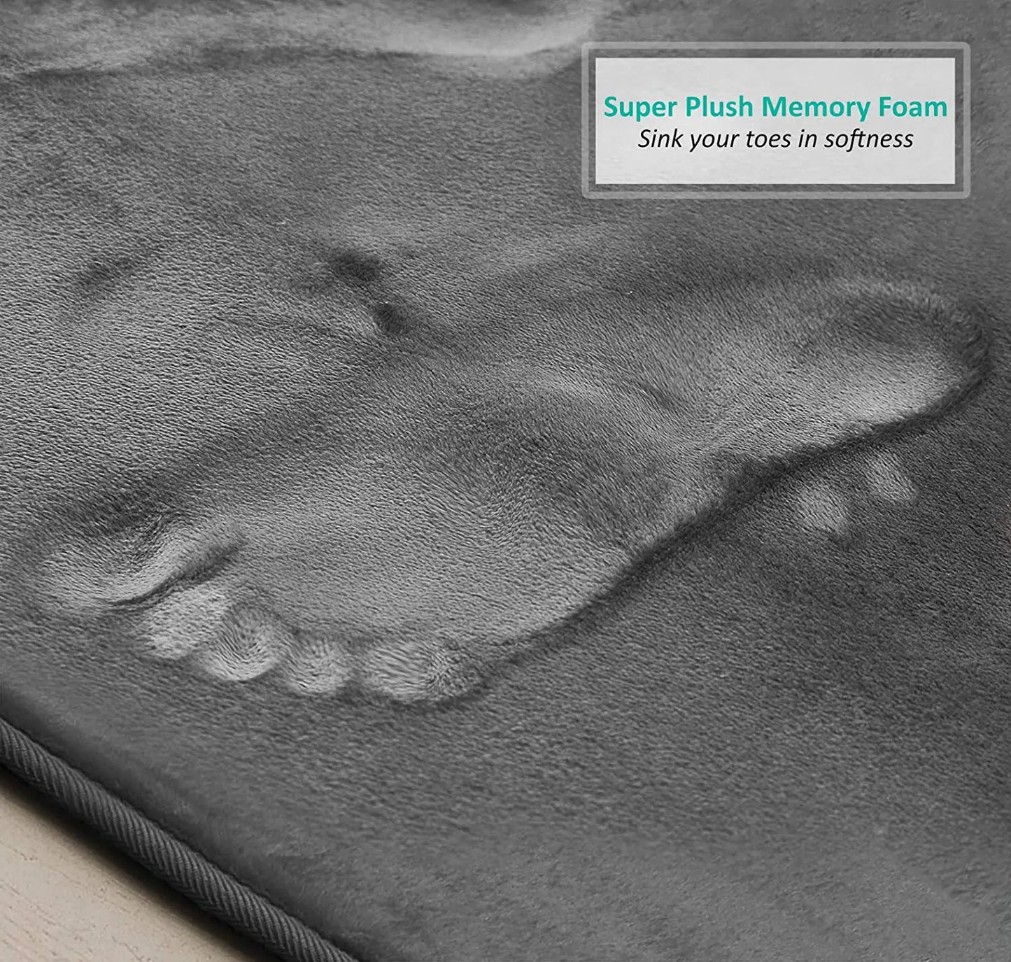 3 PC Velvet Non-Slip Bath Rugs