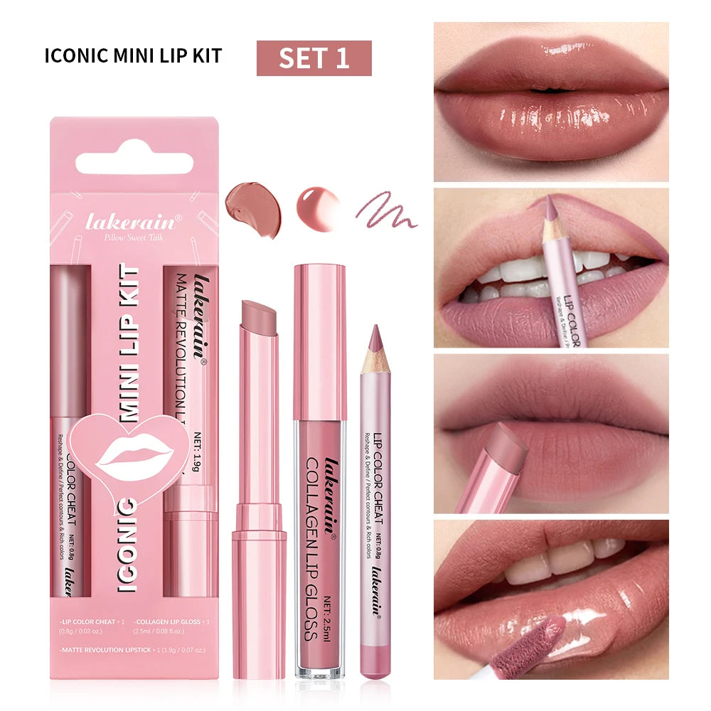 Lip Combo Matte Lipstick + Lip Liner Pen