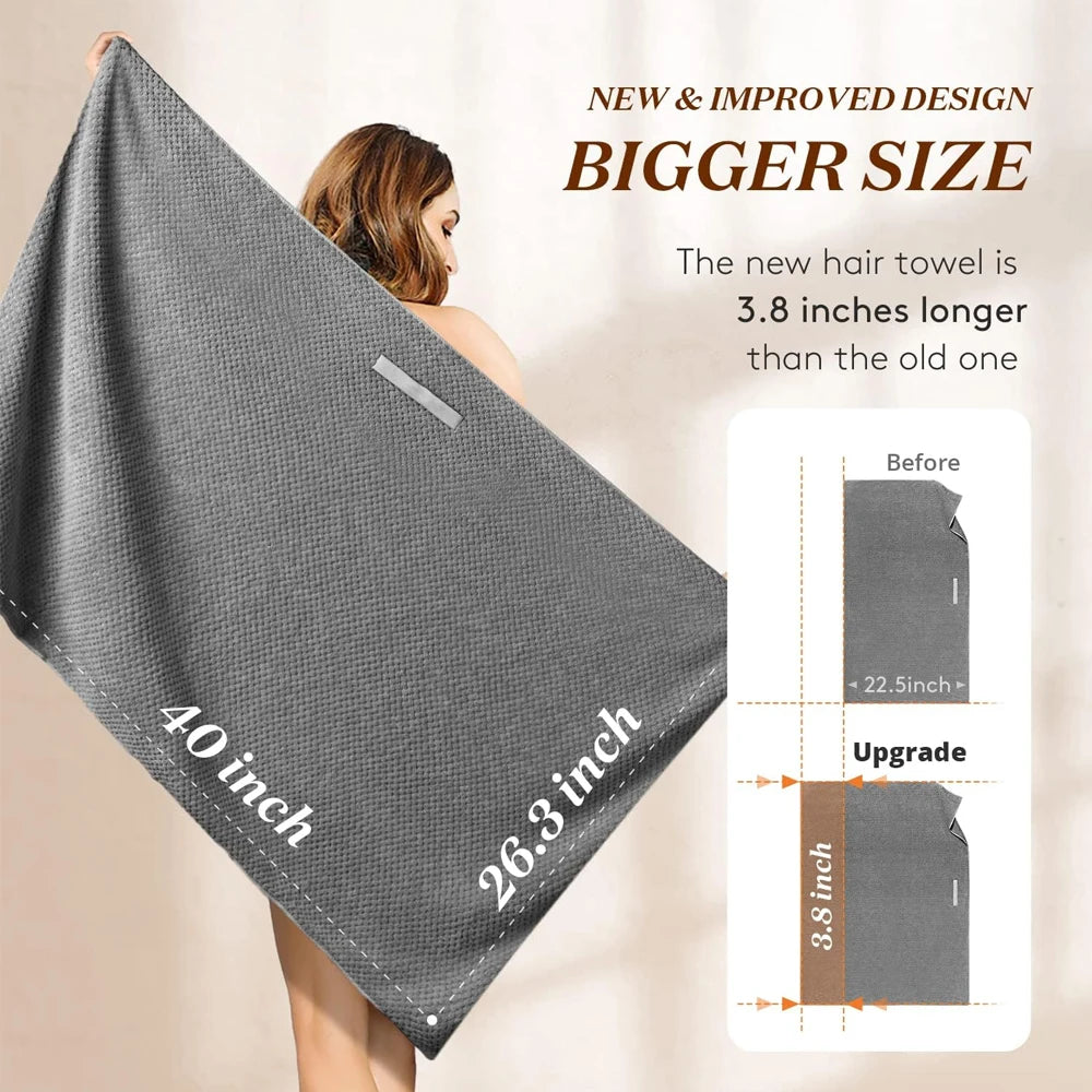 Microfiber Hair Towel Extra Large Wrap