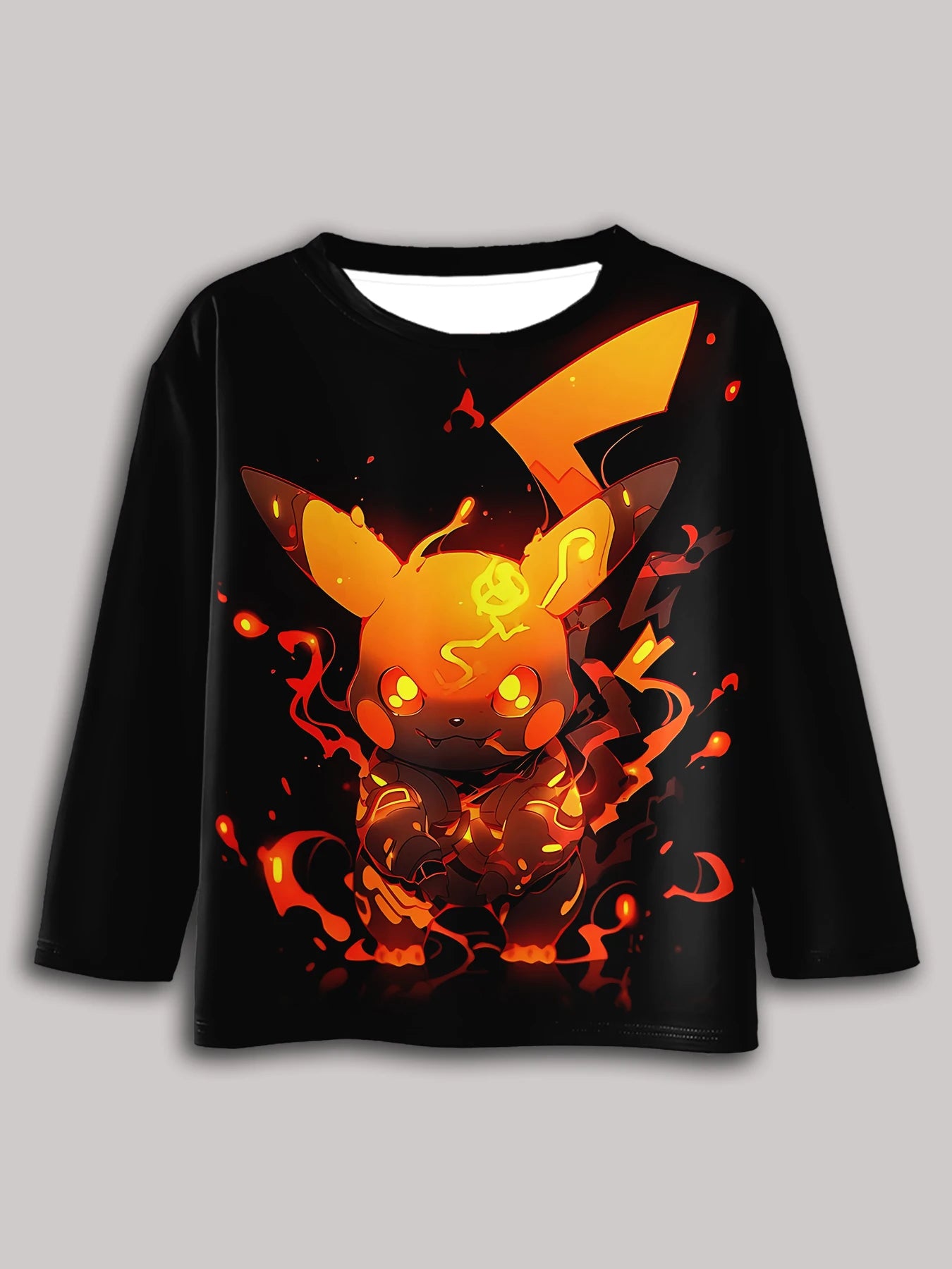 3D Print Casual Round Neck Boys and Girls Tops