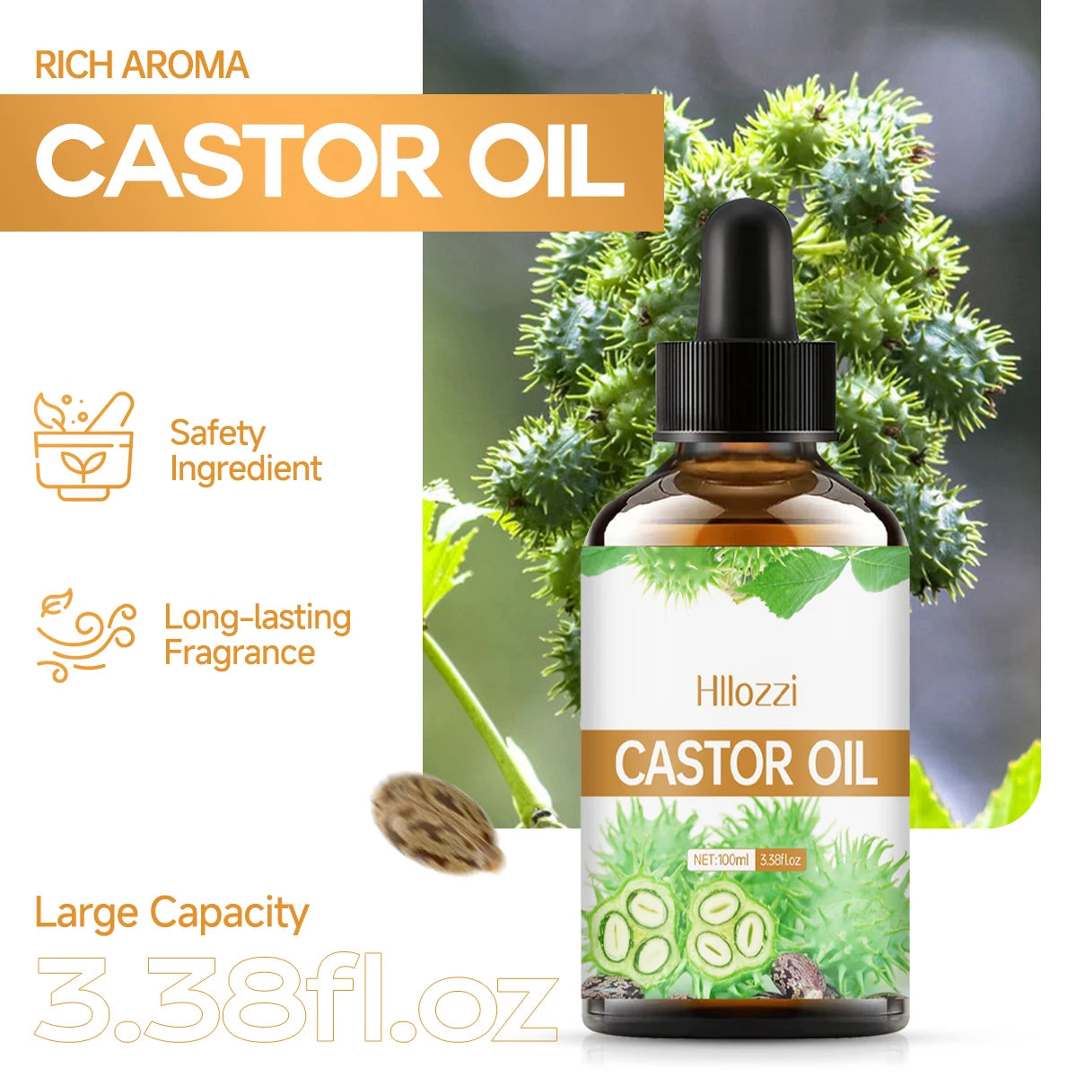 Castor essential oil