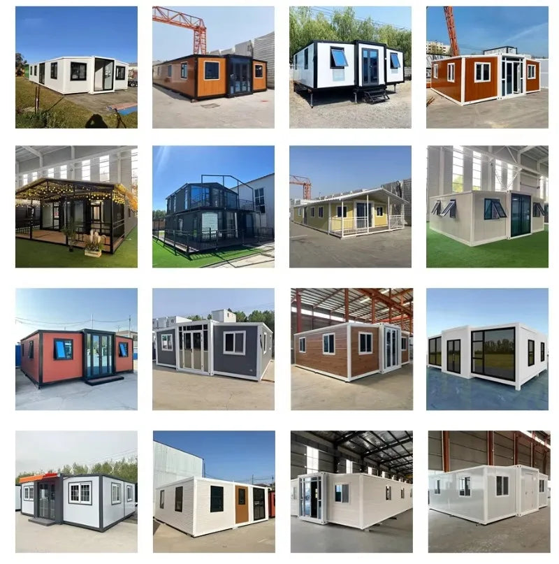 Tiny House Home 2 3 Bedrooms Folding Expandable Sun Room Homestay Sheds Storage Prefabricated Container House Mobile 20ft 40ft
