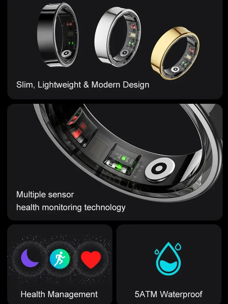 New Smart Ring Mode Skin Temperature Monitor