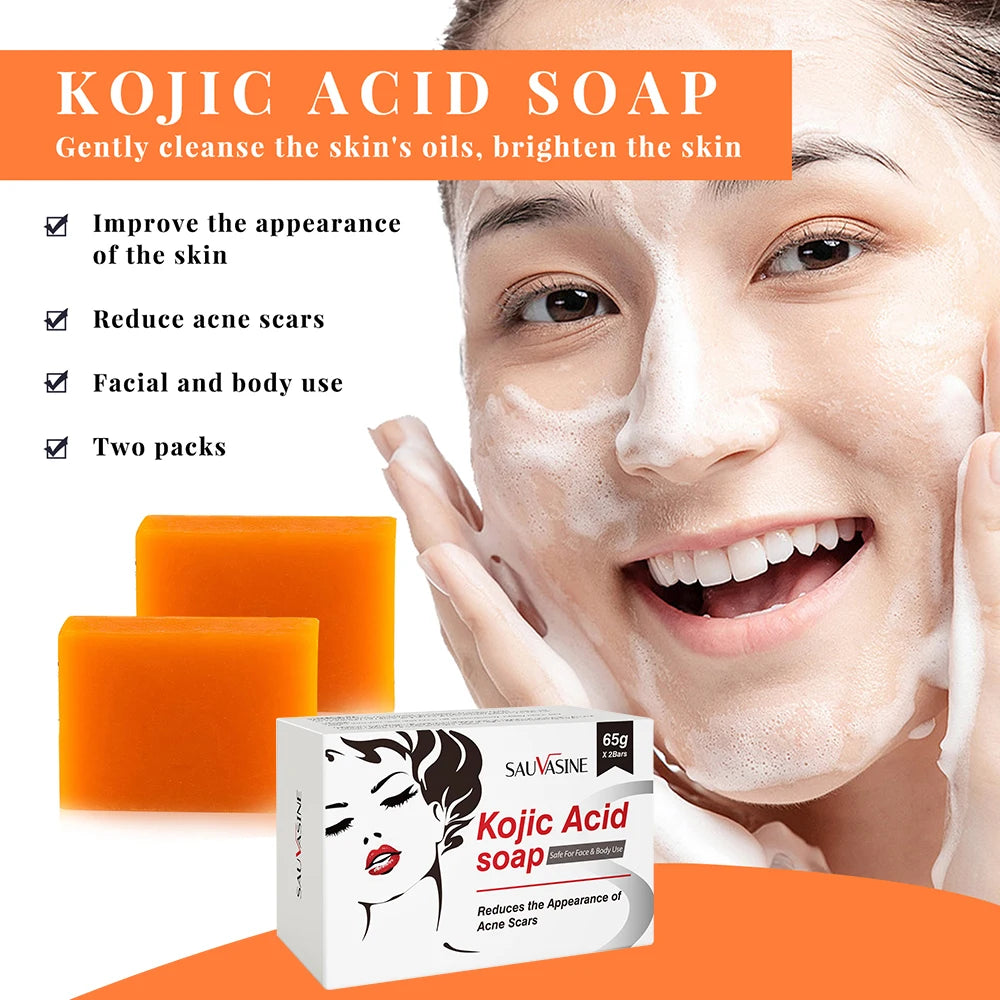 2Pcs Handmade Kojic Acid Soap