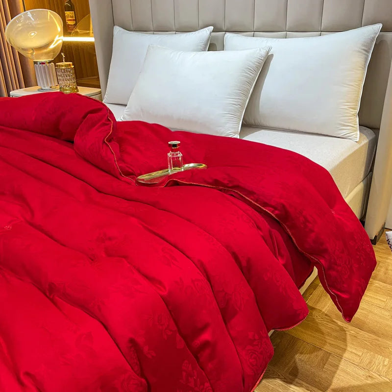 100% Natural Mulberry Silk Comforter King Queen Twin New Summer Cool Duvet Winter Warm Thick Blanket Single Couple Bedding Quilt