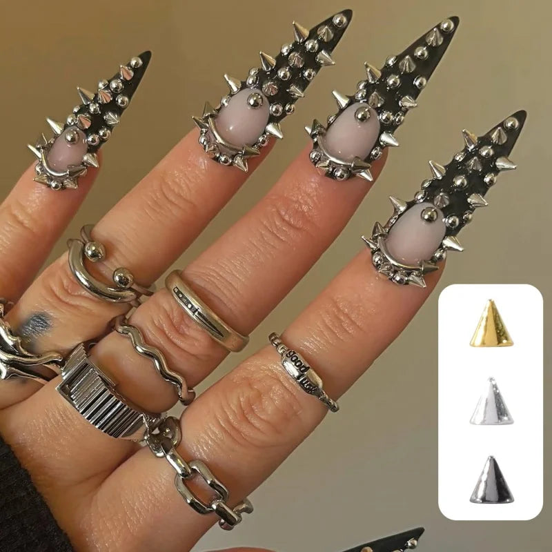 Punk Nail Rivets Spikes Metal Studs