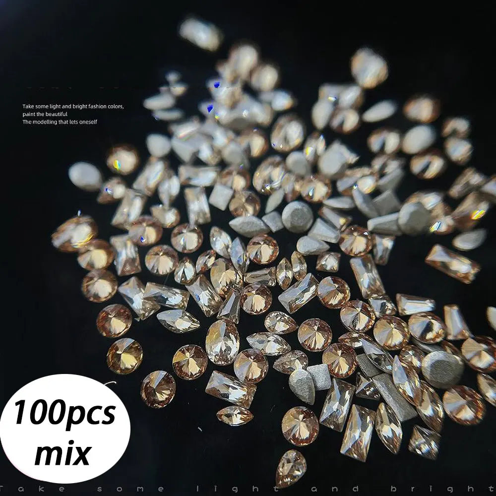 Shiny Zircon Rhinestones Nail Charms