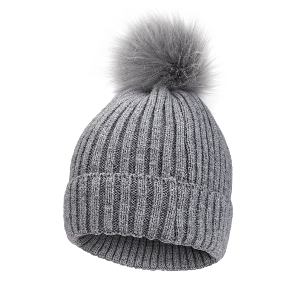 Big Pompom Cute Beanies Caps