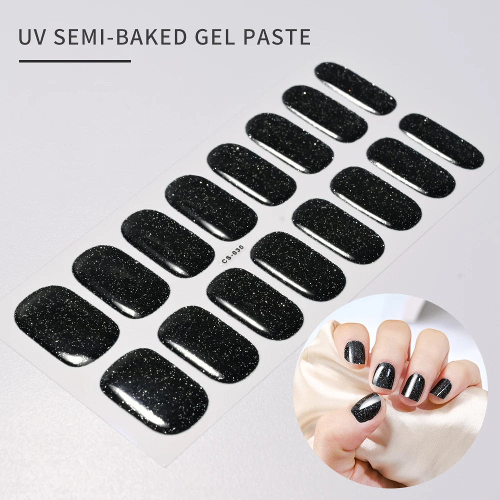 Transparent Semi Cured Gel Nail Strips
