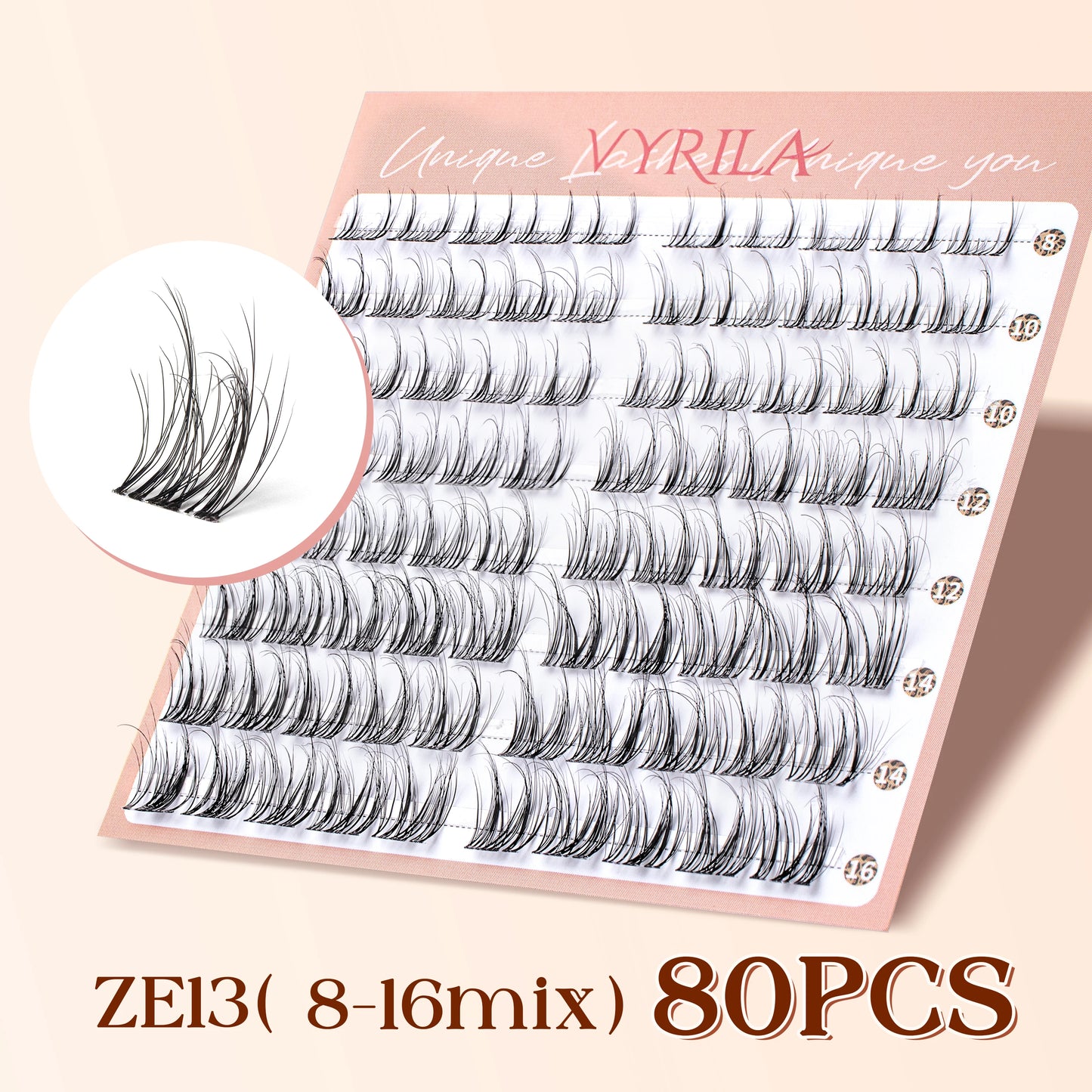 Fiber Eyelash Clusters