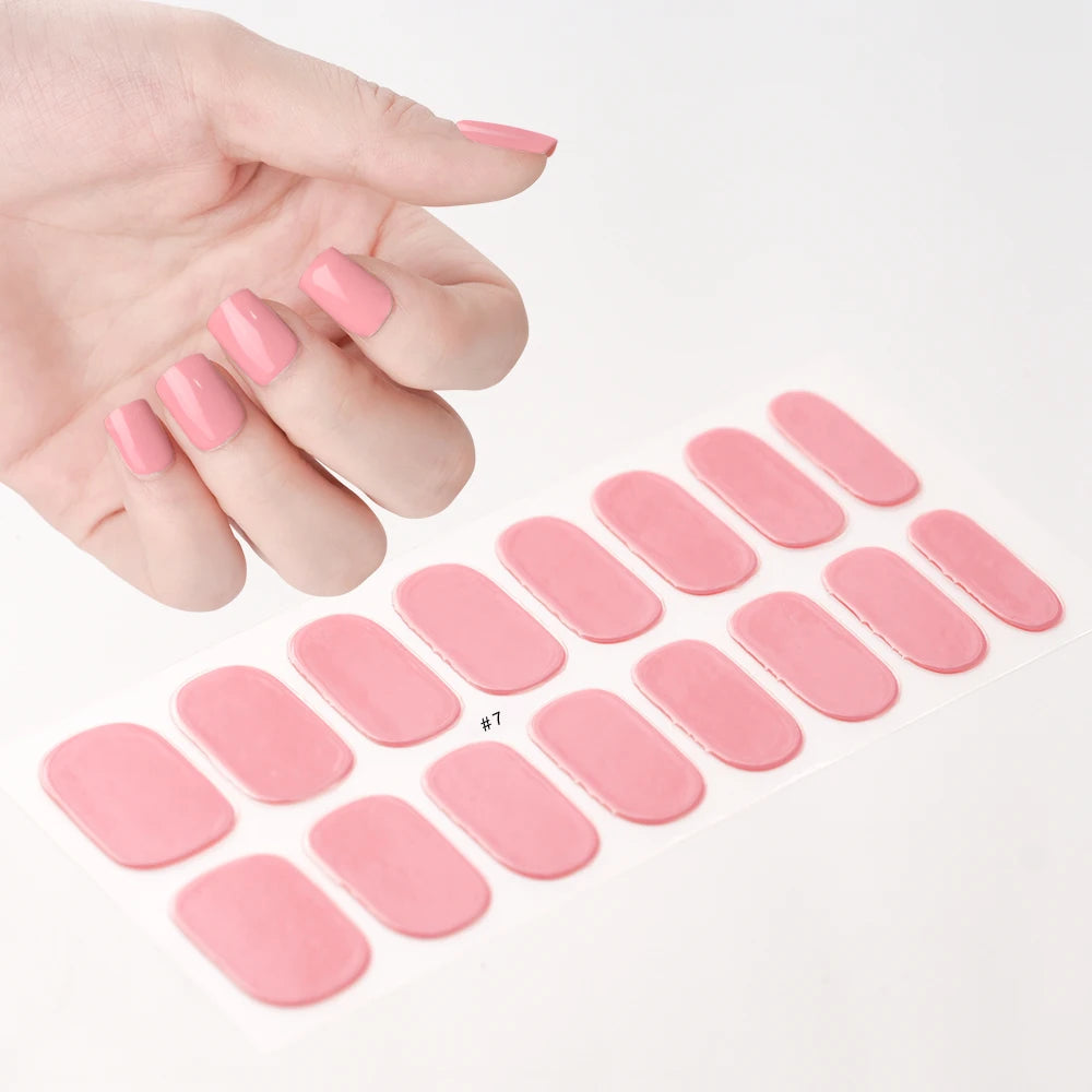 Transparent Semi Cured Gel Nail Strips