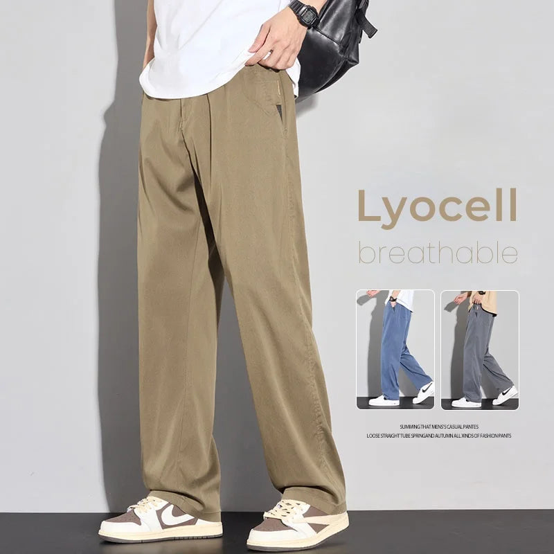 Summer Thin Men's Soft Lyocell Casual Pants