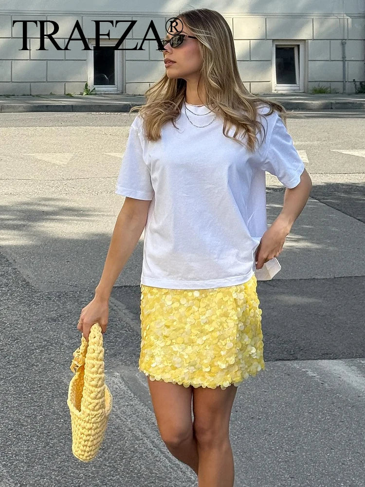 Elegant Women Mini Party Style Skirt