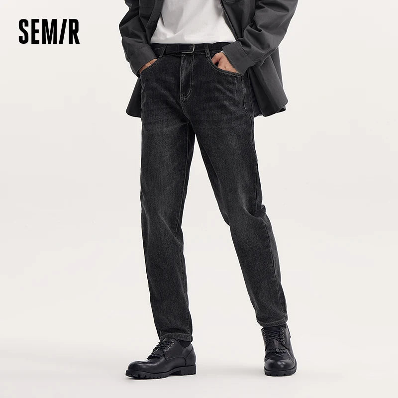 Hong Kong Style Trendy Slim Fit Jeans For Men