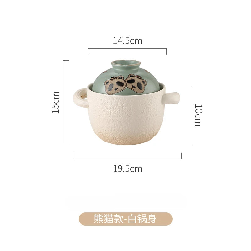 Casserole One Person Earthenware Japanese Style High Temperature Resistant Stew Pot Gas Rice Noodle Congee Tile Pot