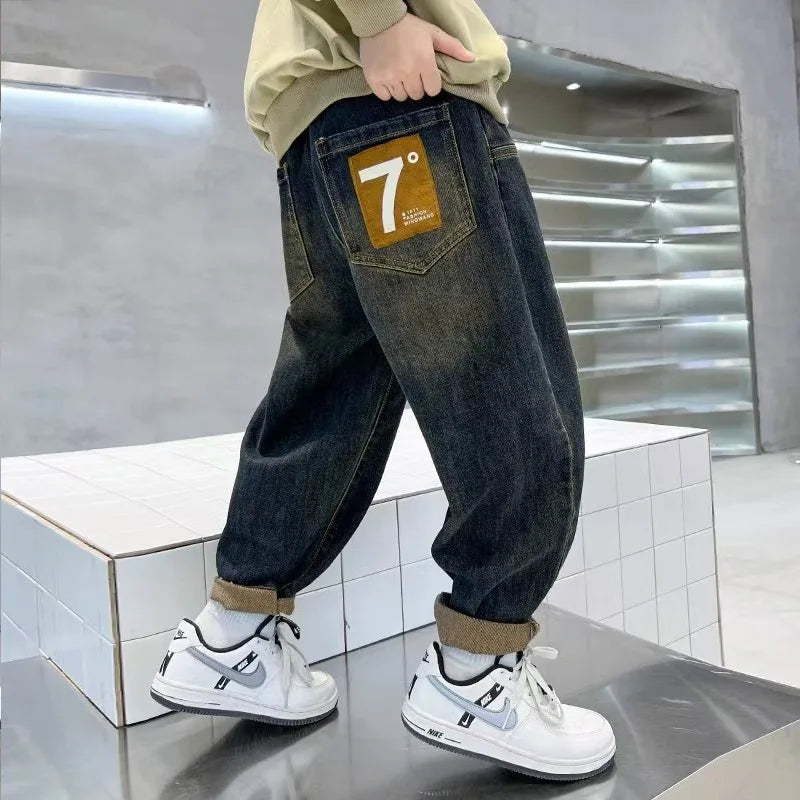 Denim Trousers Casual Pants