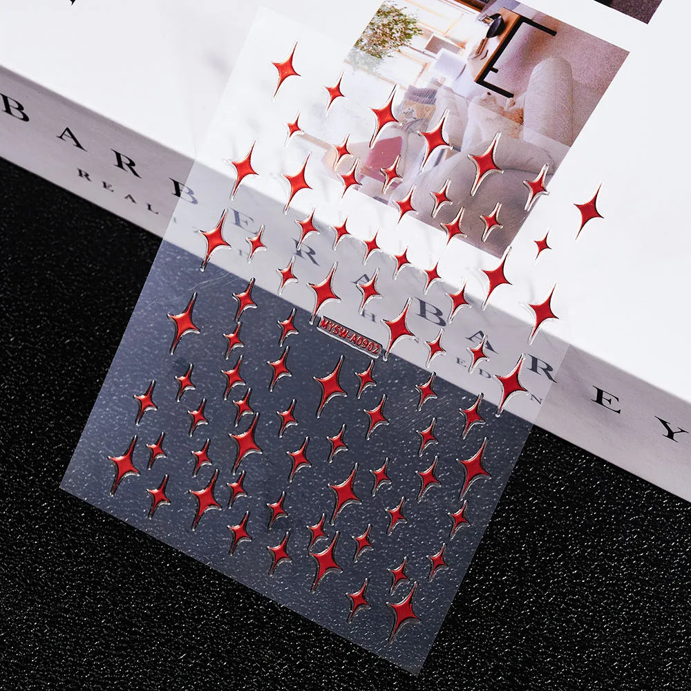 3 D Bronzing Nail Art Sticker