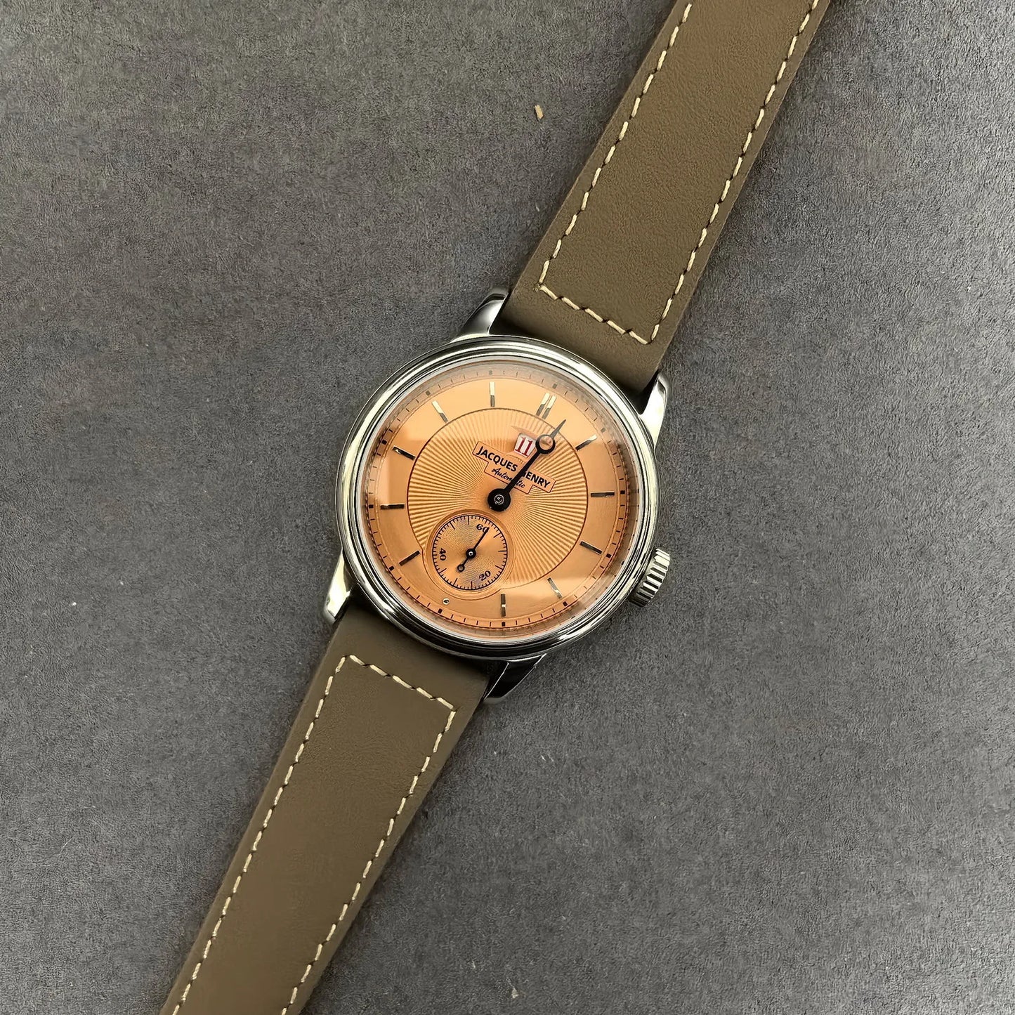 Automatic Jump Hour Mechanical Wristwatch