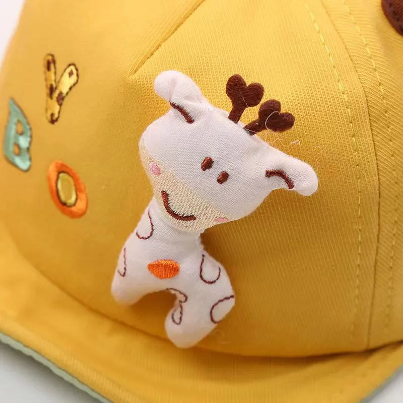 Cute Giraffe Baby Duckbill Hat