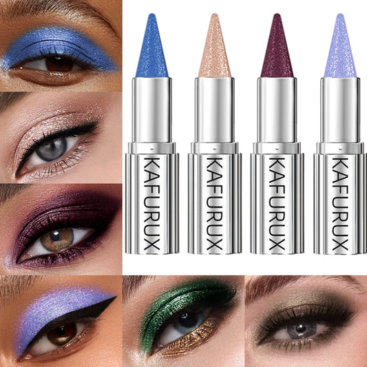 12 Colors Metallic Eye shadow Pencil Glitter