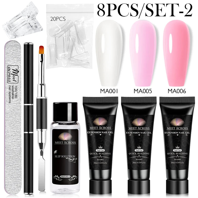 Extension Nail Gel Polish Set