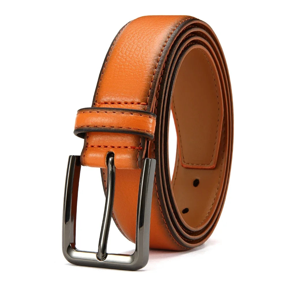 Men's High-quality Genuine Leather Automatic Buckle Belt