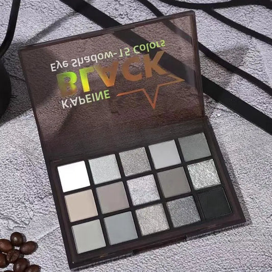 15 Colors Smokey Black Eye shadow Palette